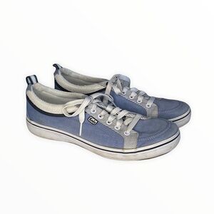Keds Blue White Striped Lace Up Sneakers Size 7